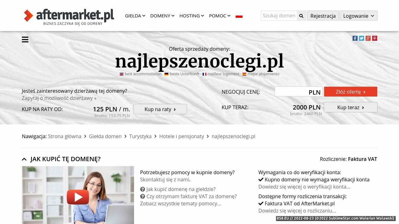 Najlepsze noclegi w Polsce (strona najlepszenoclegi.pl - Najlepszenoclegi.pl)