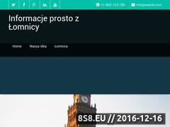 Zrzut strony Łomnicki serwer informacyjny