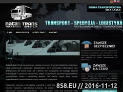 Miniaturka natantrans.lowicz.pl (Usługi transportowe międzynarodowe)