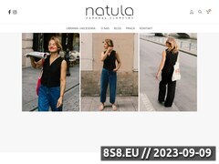 Miniaturka natula.pl (Sklep z odzieżą dla kobiet z tkanin naturalnych)