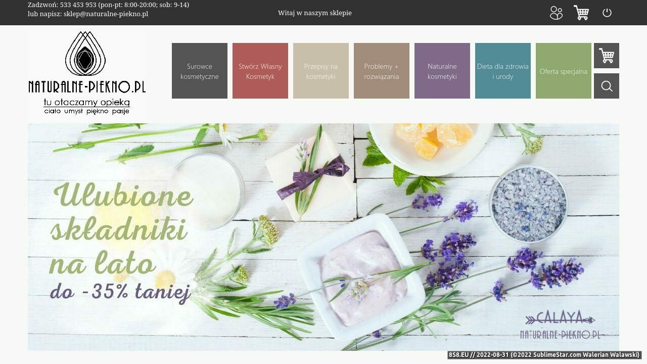 Naturalne kosmetyki dla urody (strona www.naturalne-piekno.pl - Naturalne-piekno.pl)