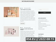 Miniaturka naturalniewloskie.pl (Sklep internetowy z kosmetykami)