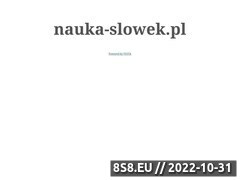 Miniaturka domeny www.nauka-slowek.pl