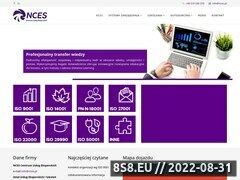 Miniaturka nces.pl (Usługi doradcze z zakresu ISO 9001)