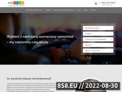 Miniaturka strony Kredyty samochodowe i leasing prze internet. Net4car.pl
