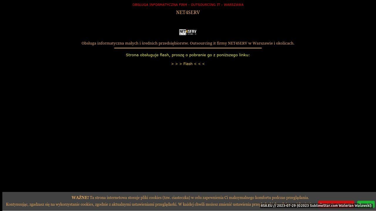 Zrzut ekranu Obsługa informatyczna firm - outsourcing it