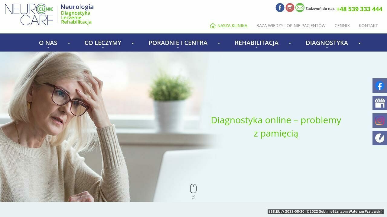 Zrzut ekranu Neurolog z Katowic