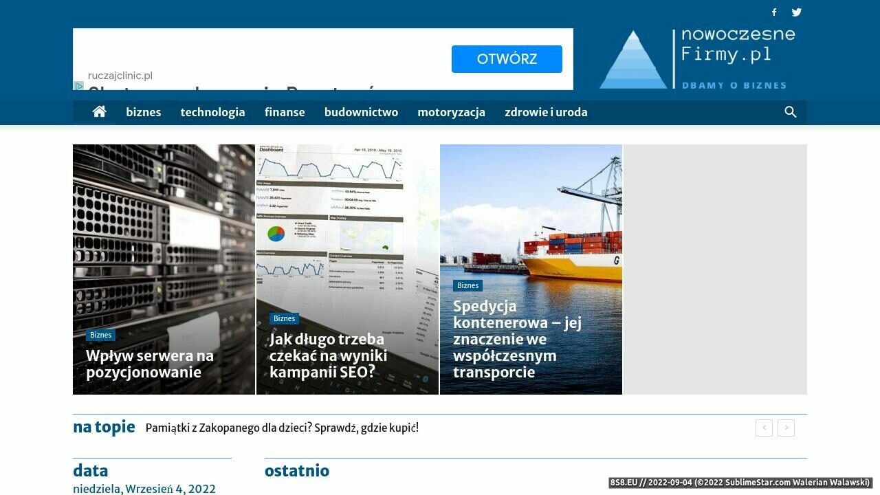 Zrzut ekranu nFirmy.pl - katalog firm