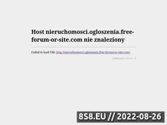 Miniaturka domeny nieruchomosci.ogloszenia.free-forum-or-site.com
