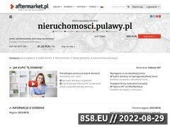 Miniaturka strony Nieruchomoci Puawy - www.nieruchomosci.pulawy.pl