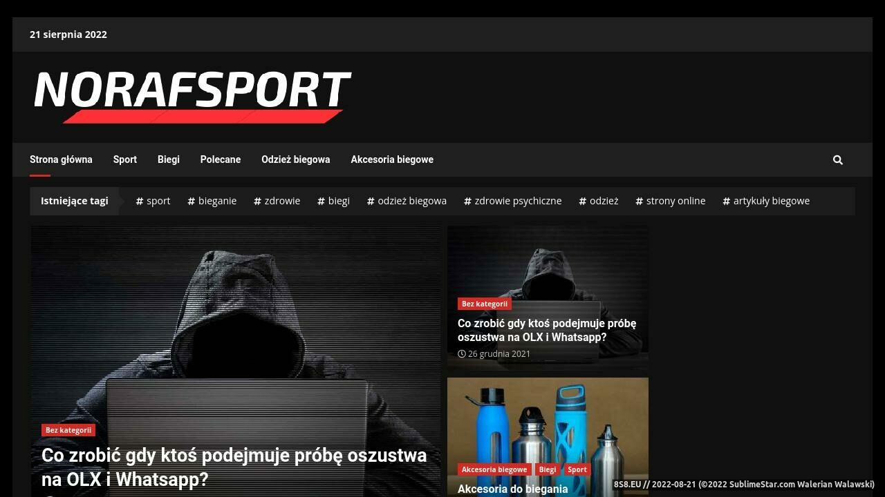 Sklep dla biegaczy z pasją (strona www.norafsport.pl - NorafSport)