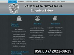 Miniaturka domeny www.notariusz-ekiert.pl