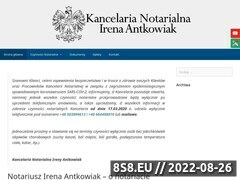 Miniaturka domeny www.notariuszantkowiakirena.pl