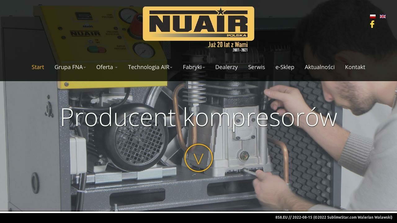 Kompresory (strona www.nuair.pl - Nuair.pl)