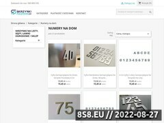 Zrzut strony NumeryDomow.pl - numery domów szyte na miarę.
