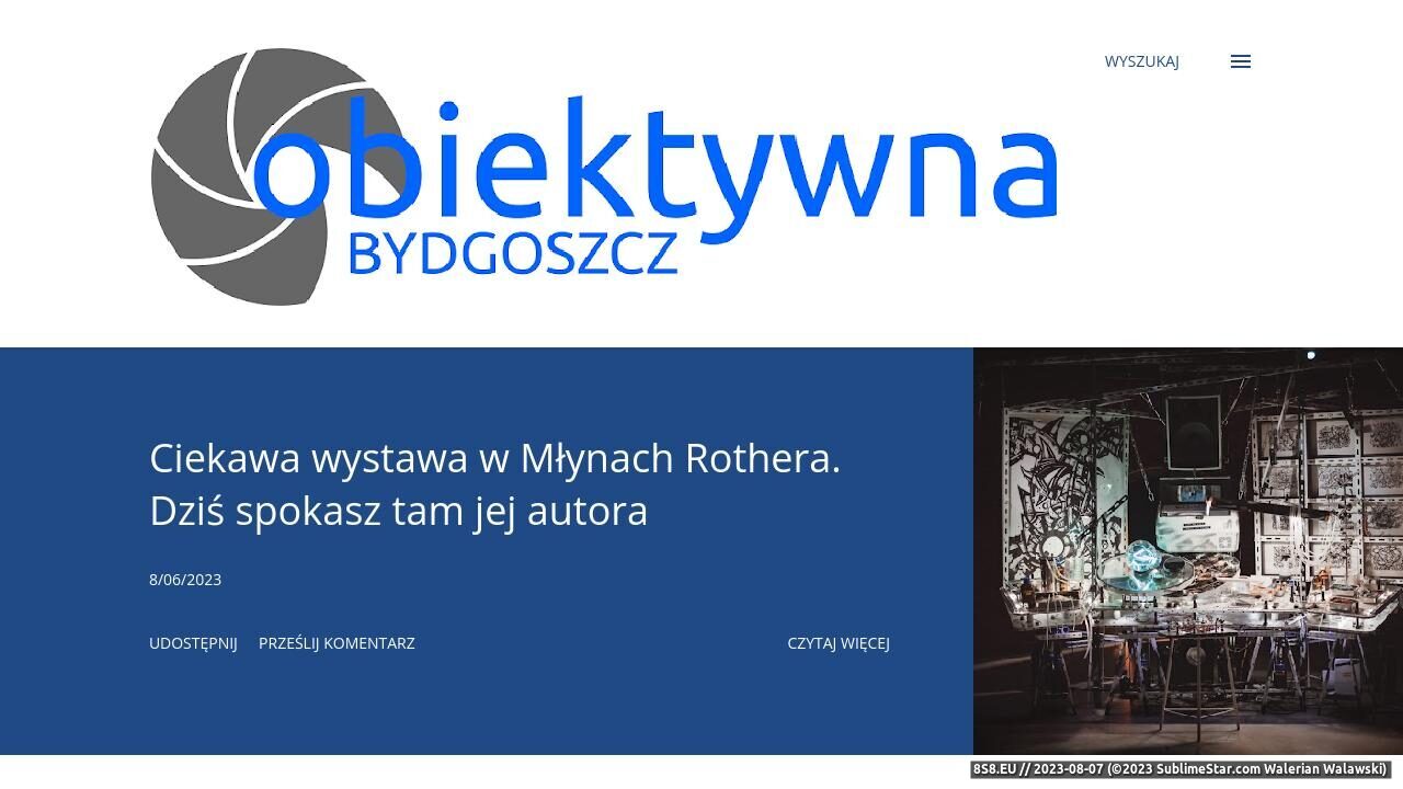 Zrzut ekranu Obiektyw na Bydgoszcz