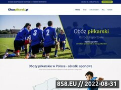 Miniaturka obozpilkarski.pl (Ośrodki sportowe na obozy piłkarskie)