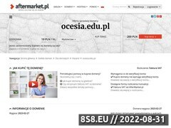 Miniaturka www.ocesia.edu.pl (OCESiA - Szkolenia dla administracji publicznej)