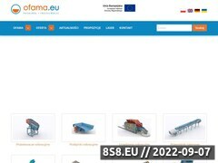Miniaturka strony Przesiewacze, przenoniki tamowe, podajniki wibracyjne - OFAMA Sp. z o.o.