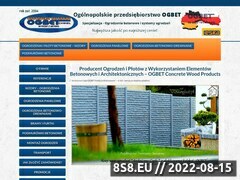 Miniaturka ogbet.pl (Producent ogrodzeń betonowych oraz podmurówki)