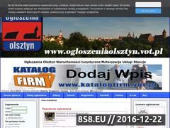 Miniaturka domeny www.ogloszeniaolsztyn.vot.pl