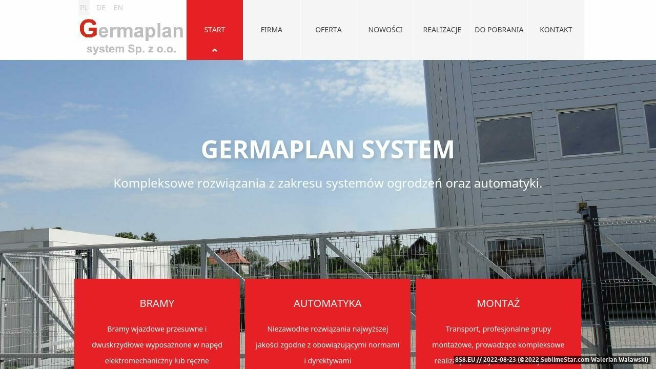 Ogrodzenia systemowe, Bramy, Szlabany (strona www.ogrodzenia-systemowe.pl - Ogrodzenia-systemowe.pl)