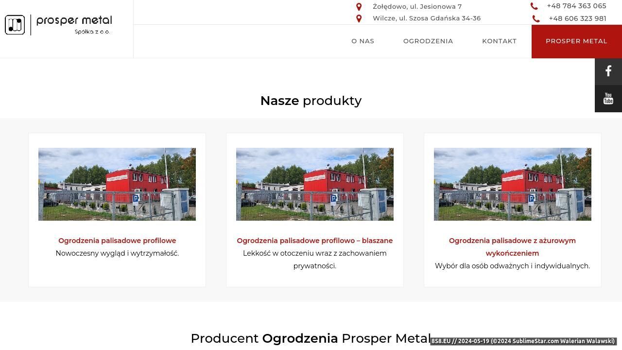 Producent ogrodzeń palisadowych (strona www.ogrodzenia.prospermetal.pl - Ogrodzenia Prosper Metal)