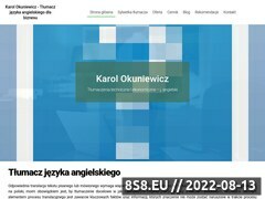 Miniaturka okuniewiczk.pl (Biuro tłumaczeń Olsztyn)