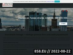 Miniaturka domeny www.omega-kancelaria.pl