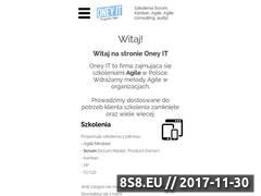 Miniaturka oneyit.pl (Profesjonalne szkolenia Agile, Scrum oraz Kanban)
