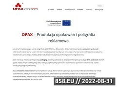 Miniaturka strony OPAX - drukarnia opakowa