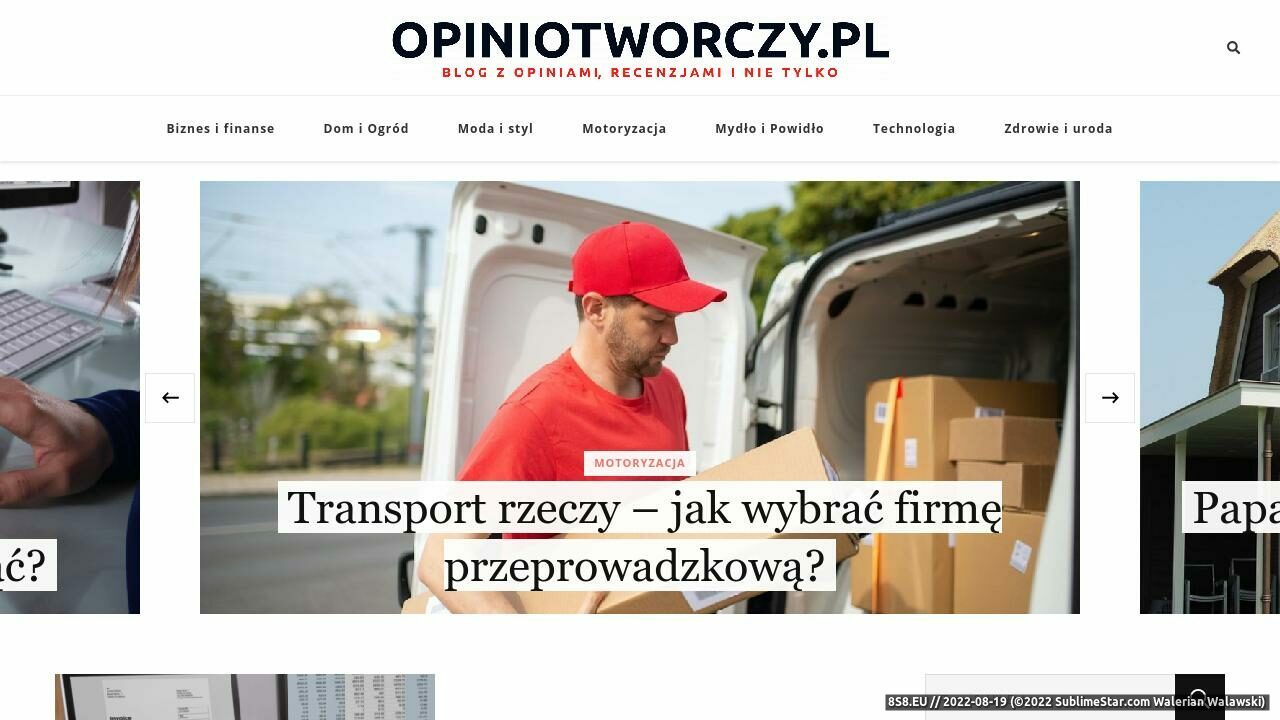 Blog o zdrowym jedzeniu (strona opiniotworczy.pl - Opiniotworczy.pl)