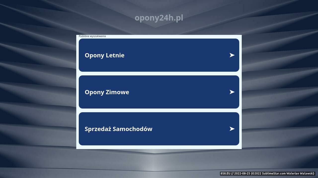 Opony (strona www.opony24h.pl - Sklep internetowy opony)