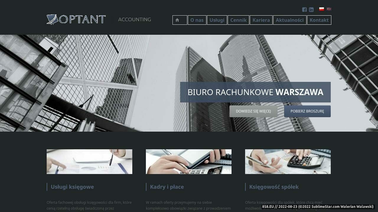 Biuro rachunkowe Warszawa (strona www.optant.com.pl - Optant.com.pl)