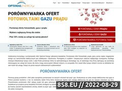 Miniaturka optimalenergy.pl (Zmiana sprzedawcy energii - tania energia)