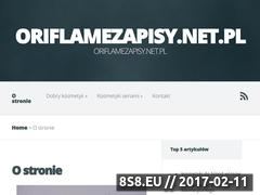 Miniaturka oriflamezapisy.net.pl (<strong>oriflame</strong> - rejestracja)