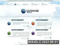 Miniaturka domeny www.orimegroup.pl