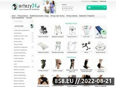 Miniaturka ortezy24.pl (Produkty ortopedyczne oraz <strong>sprzęt rehabilitacyjny</strong>)