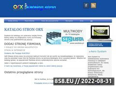 Miniaturka www.orx.pl (Katalog stron - ORX)