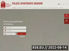 Zrzut strony Palace Apartments apartamenty w Krakowie