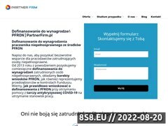 Miniaturka www.partnerfirm.pl (Obsługa dofinansowań <strong>pfron</strong>)