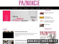 Miniaturka www.paznokcie.pl (Paznokcie - pierwsze w Polsce profesjonalne pismo)