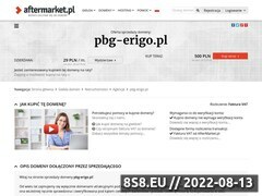 Miniaturka domeny www.pbg-erigo.pl