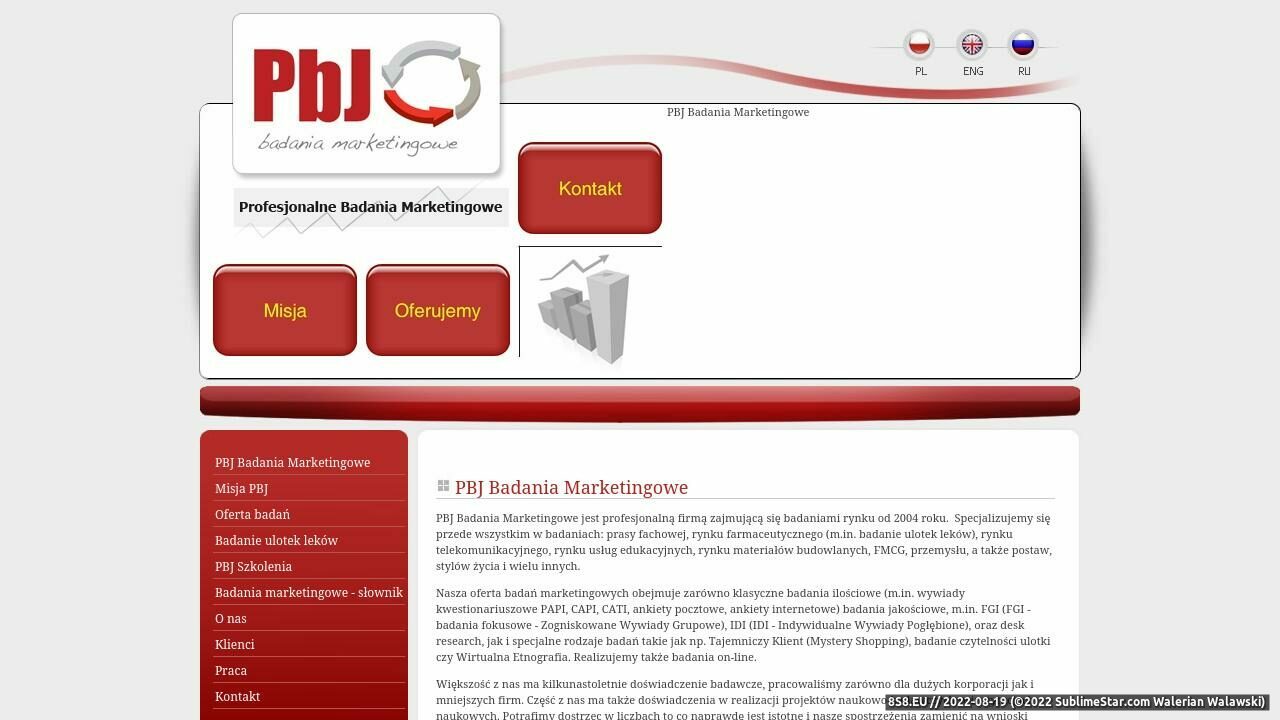 Badania rynku (strona www.pbj.com.pl - Pbj.com.pl)