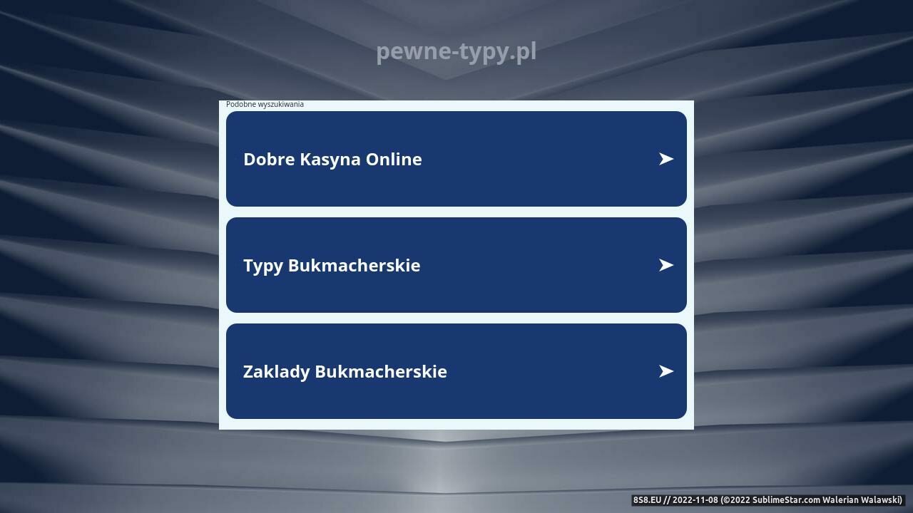 Zrzut ekranu Pewniaki, typy bukmacherskie - PewneTypy