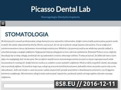 Zrzut strony Picasso Dental Lab - usługi stomatologiczne i protetyczne