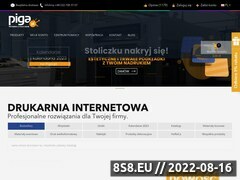 Miniaturka piga.pl (Drukarnia cyfrowa online 24h i wydruki cyfrowe)