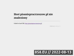 Miniaturka domeny pisaniepracrzeszow.pl