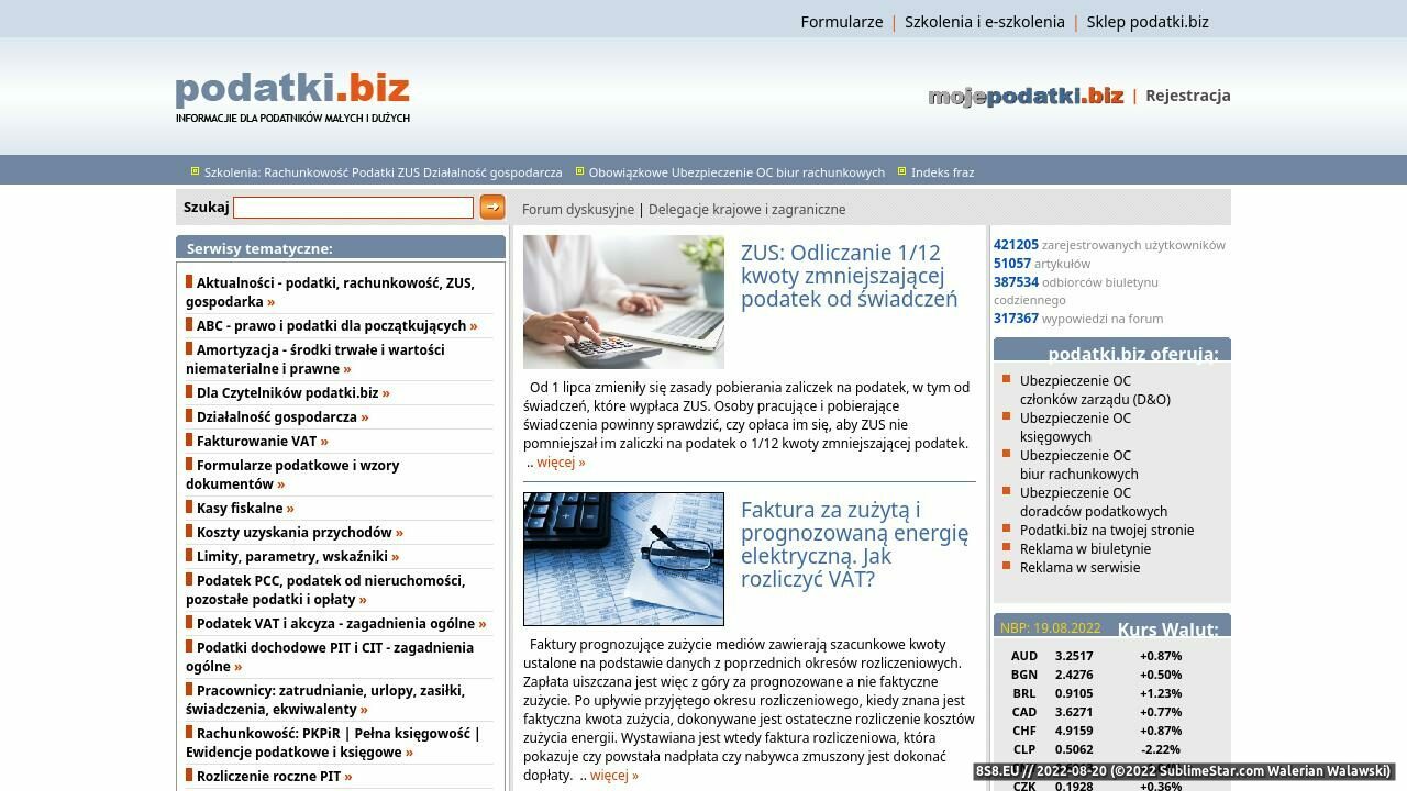 Podatki.biz (strona www.podatki.biz - Podatki.biz)