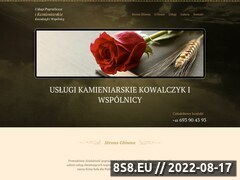 Zrzut strony Usługi pogrzebowe i kamieniarskie Z I K KOWALCZYK usługi grabarskie